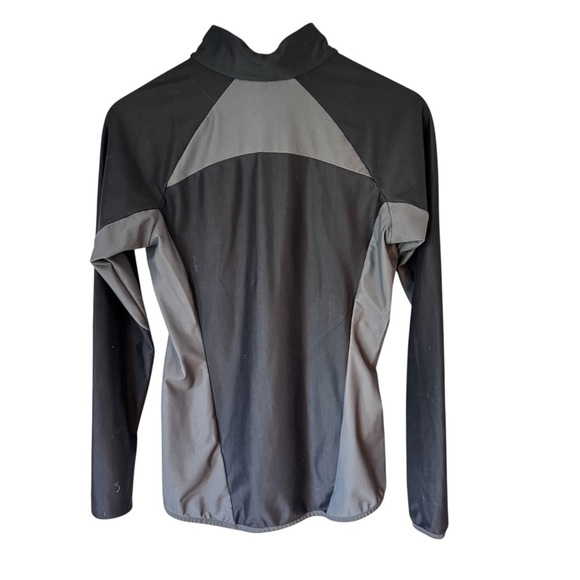 Second Skin Women’s 1/4 Zip Long Sleeve Training Pullover Black Gray Sz M - Picture 2 of 6